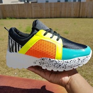 Animal print sneakers